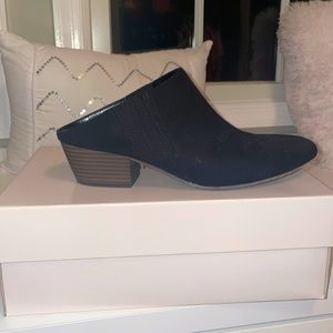 BCBG Lori microsuede Mules/booties